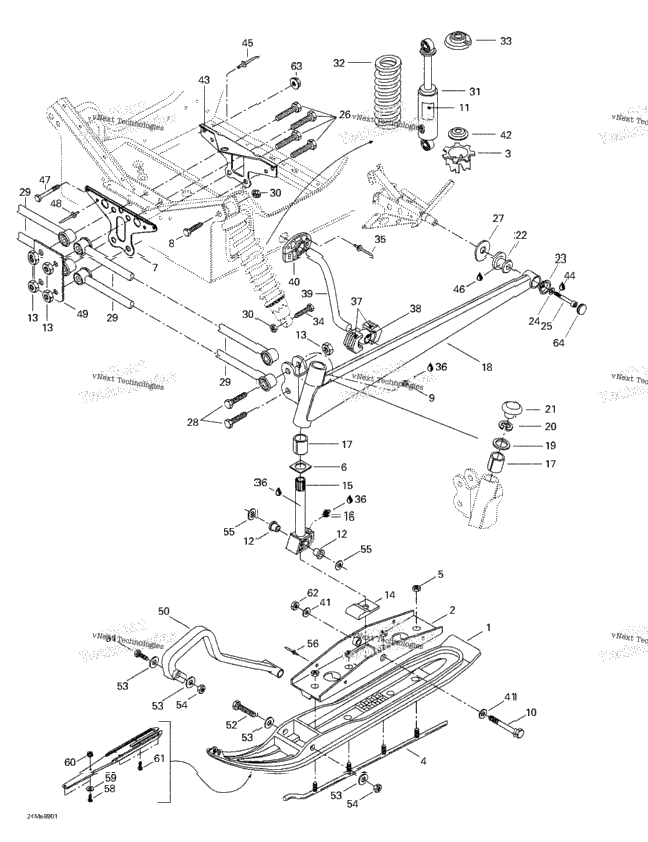 Front Suspension And Ski