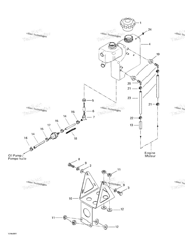 Oil Tank And Support