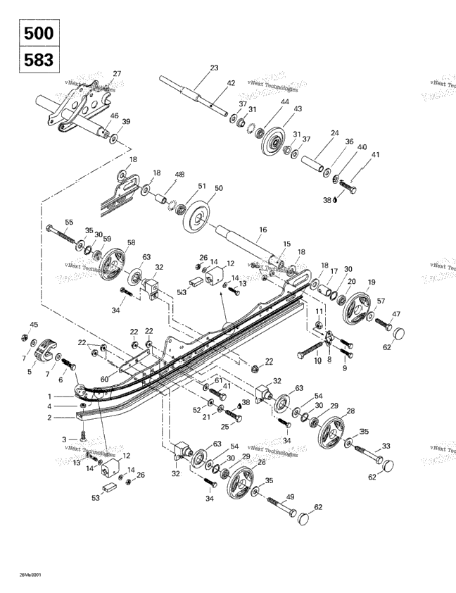 Rear Suspension (500Lc, 583)