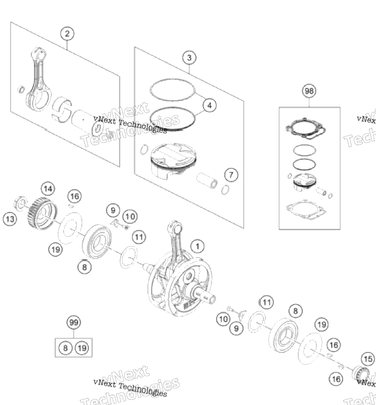 Crankshaft, Piston