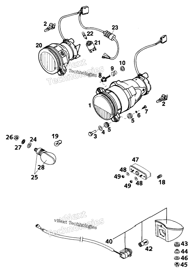 Head Light, Flasher, Rear Light