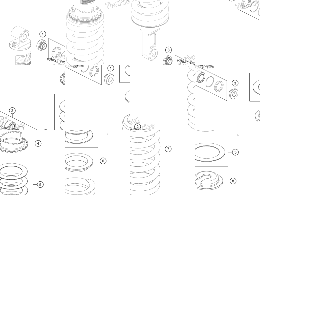 Shock Absorber Disassembled