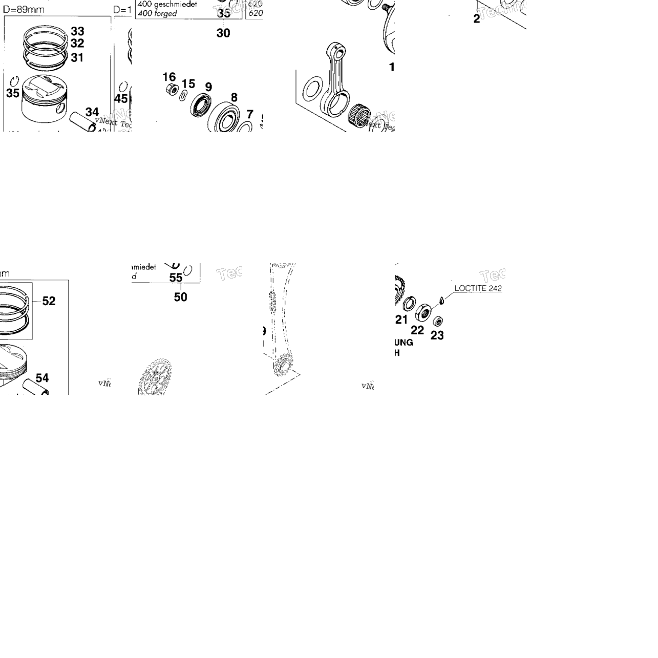 Crankshaft, Piston