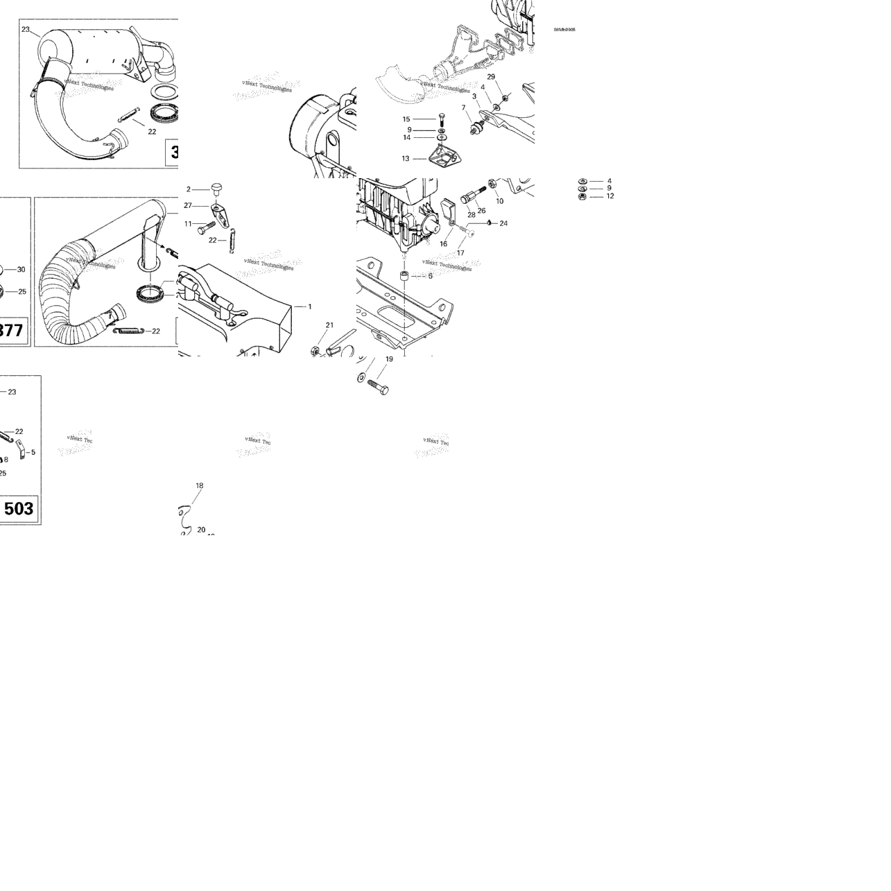 Engine Support And Muffler