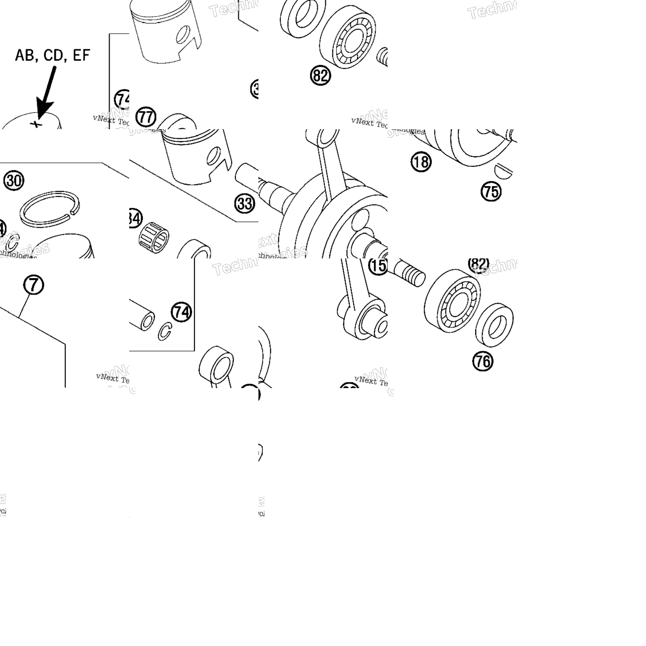 Crankshaft, Piston