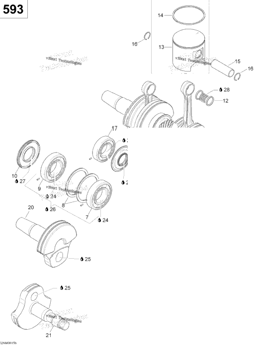 Crankshaft And Pistons 593
