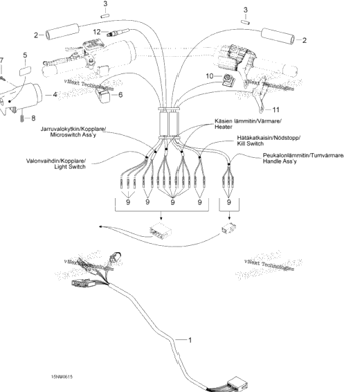 Steering Wiring Harness 600 Suv