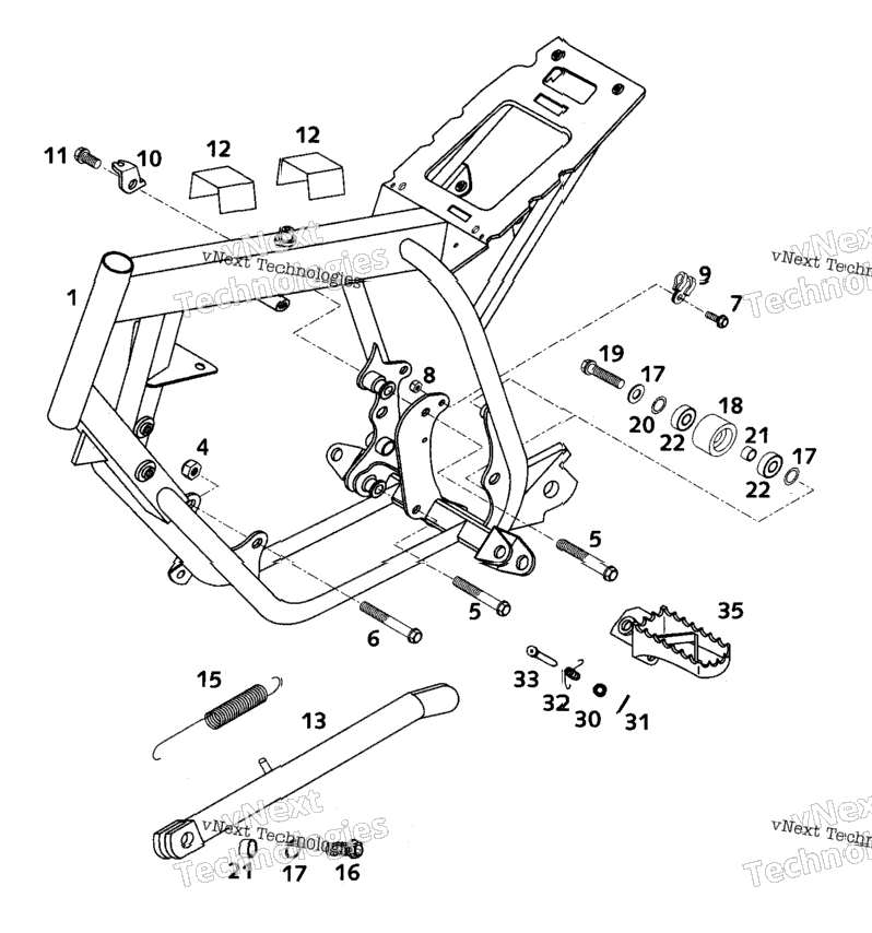 Frame, Side Stand