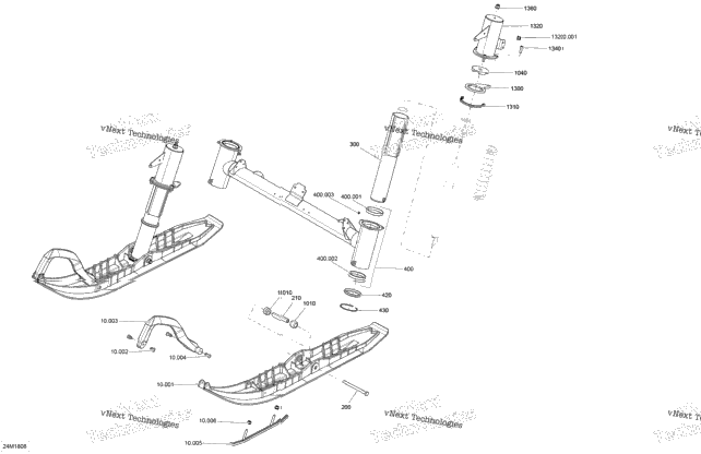 Front Suspension And Ski Tundra