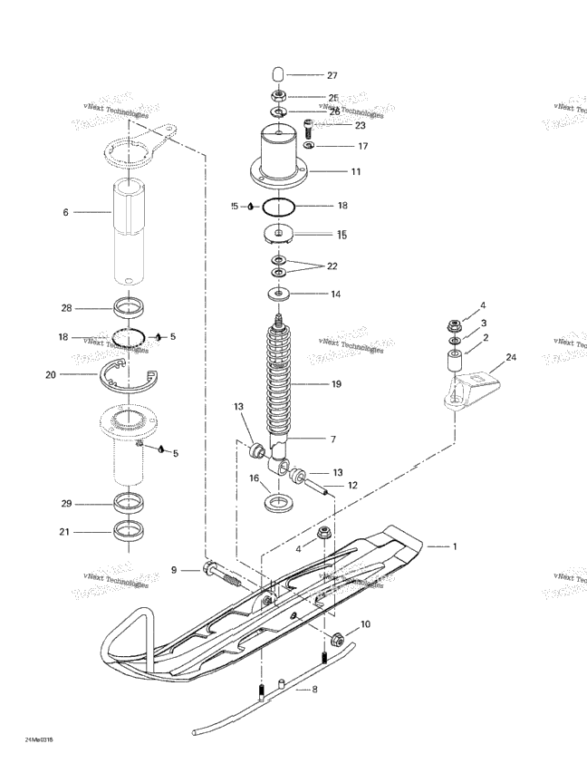 Front Suspension And Ski