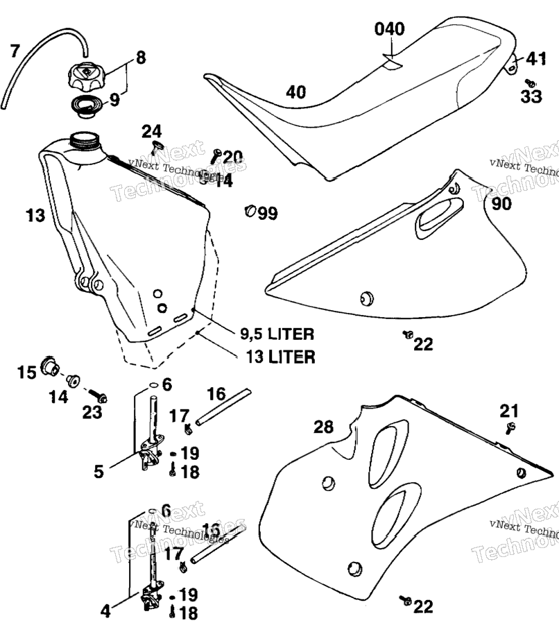 Tank, Seat, Side Covers