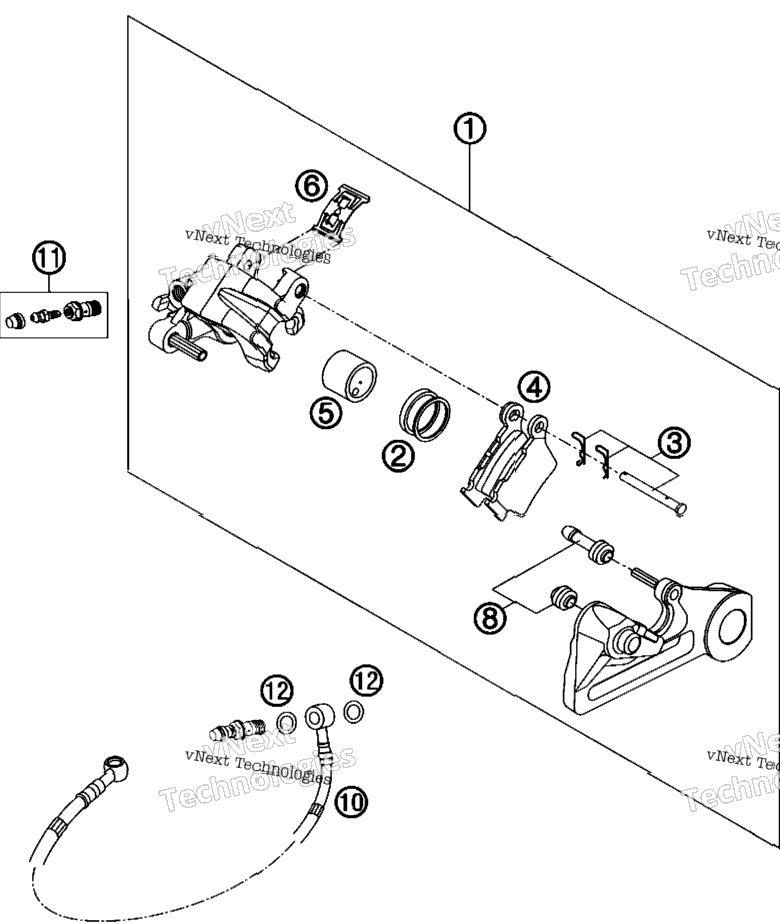 Brake Caliper Rear