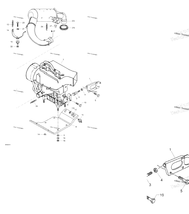Engine Support And Muffler