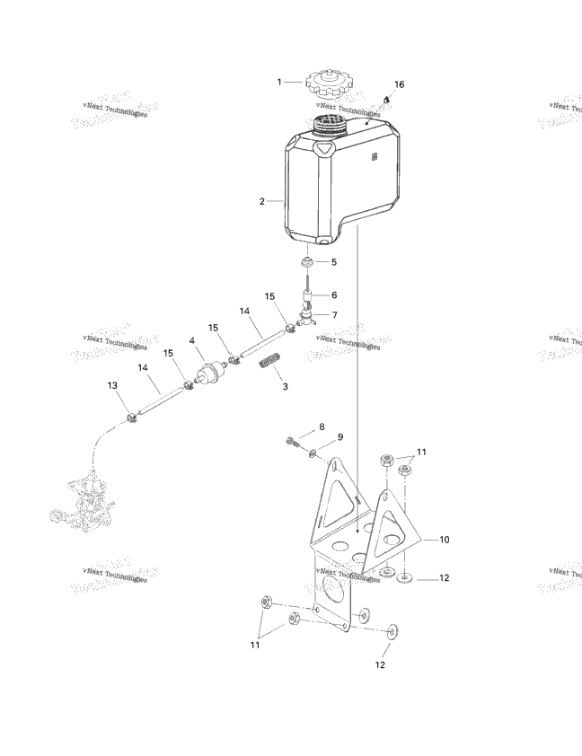 Oil Tank And Support