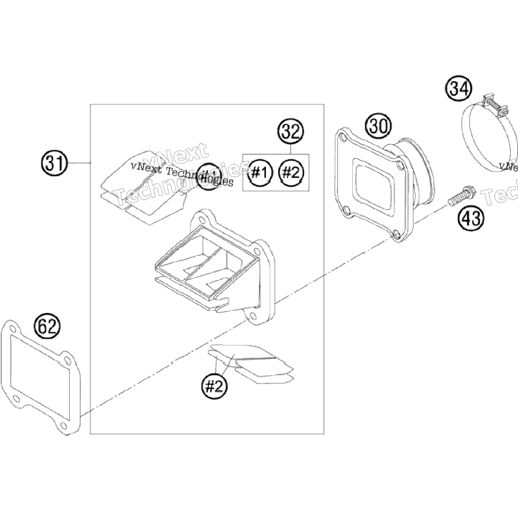 Reed Valve Case