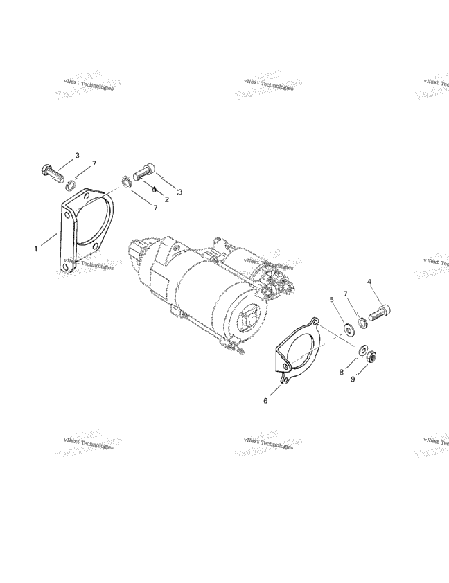 Electric Starter Bracket