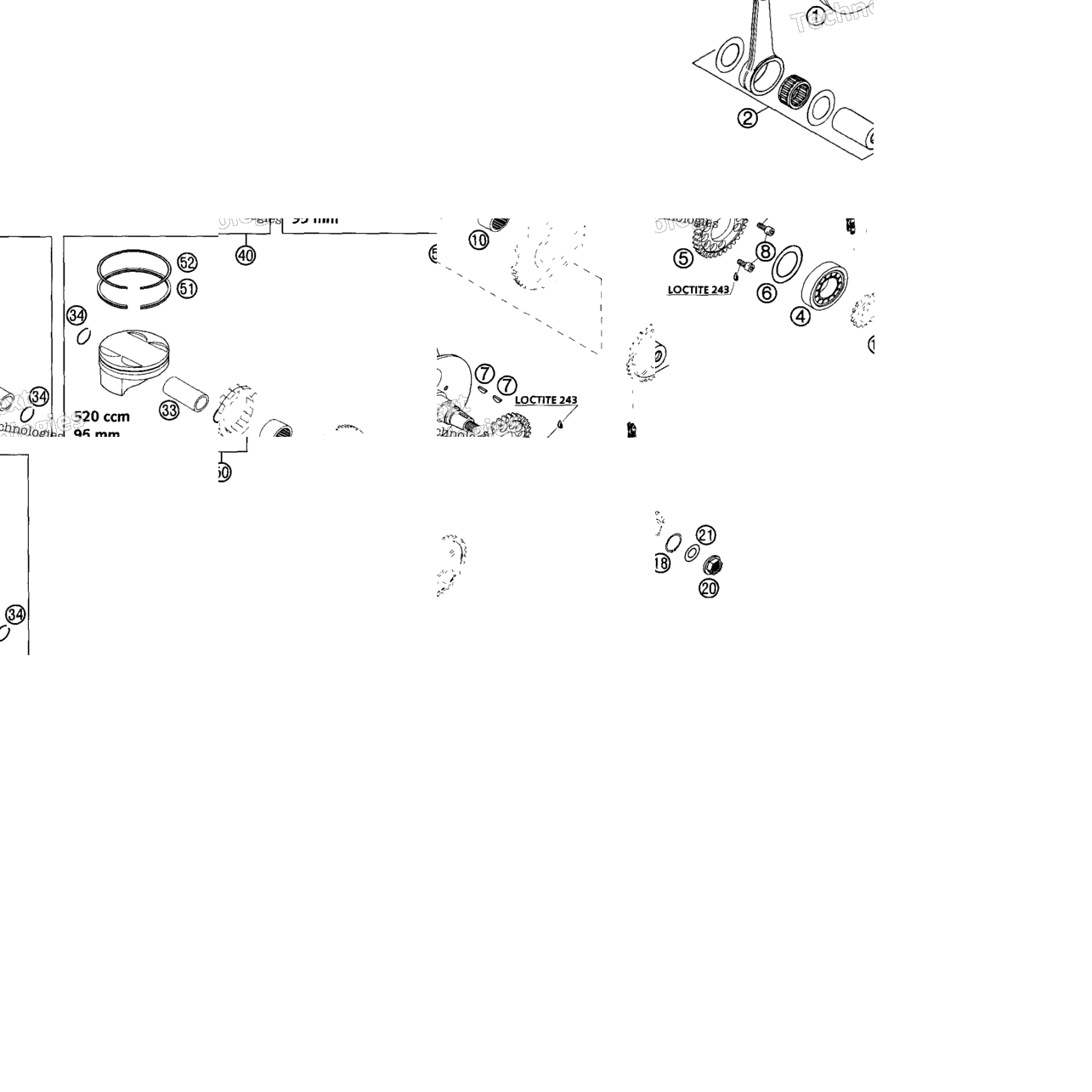 Crankshaft, Piston