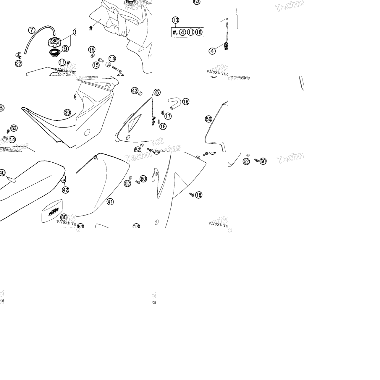Tank, Seat, Cover