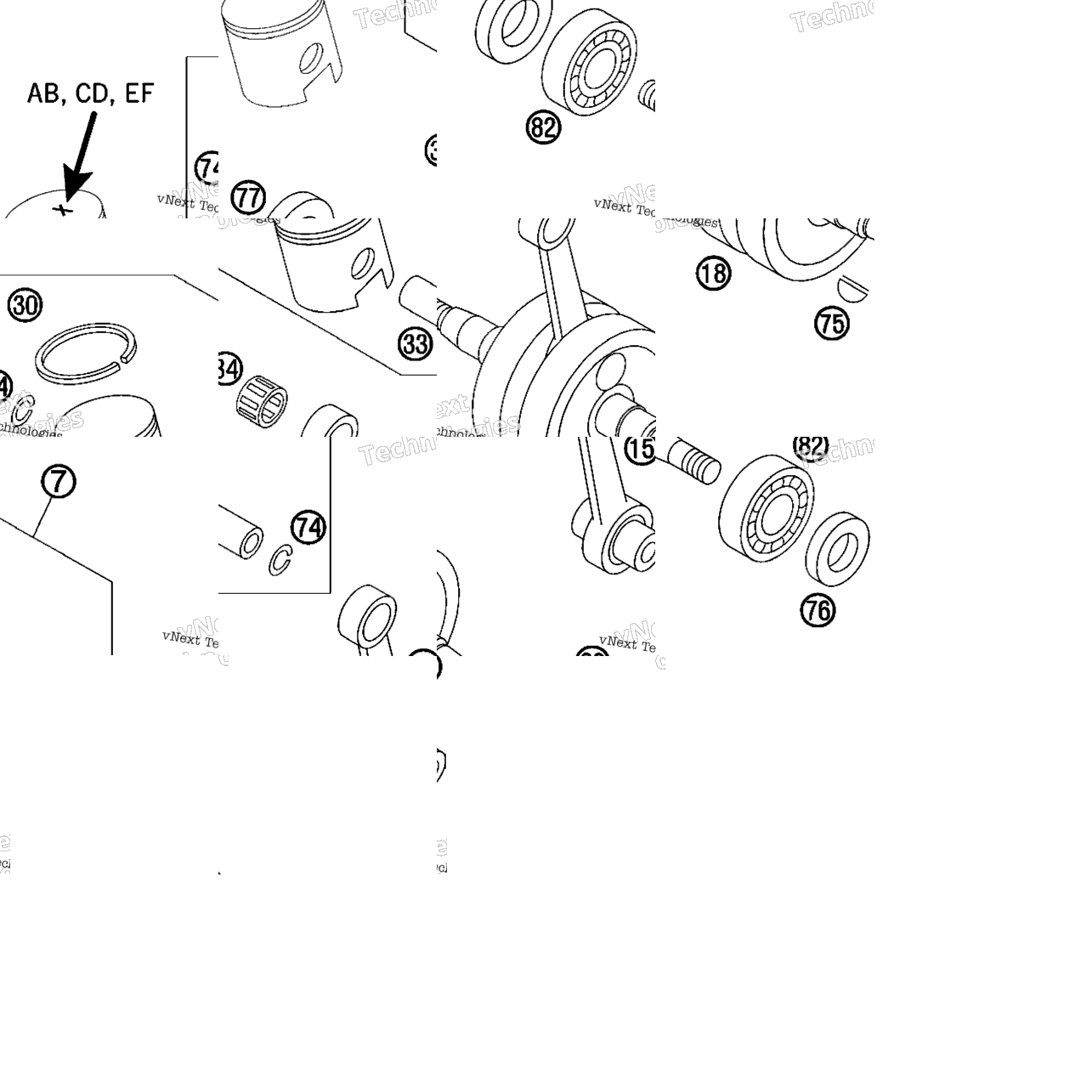 Crankshaft, Piston