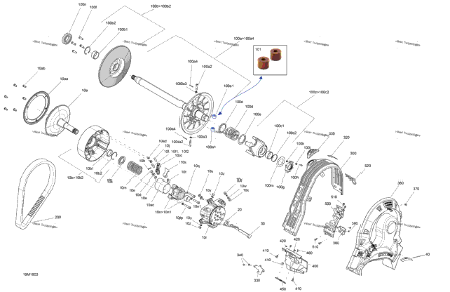 Pulley Gtx - 600 Ho Etec