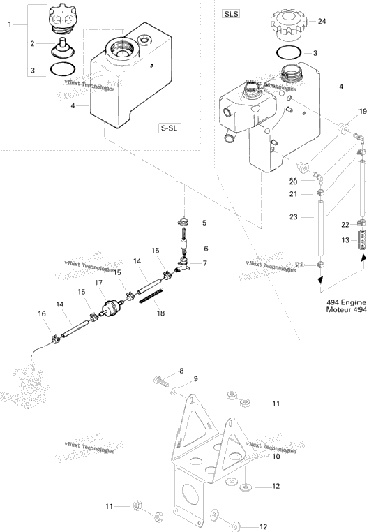 Oil Tank And Support Formula S, Sl
