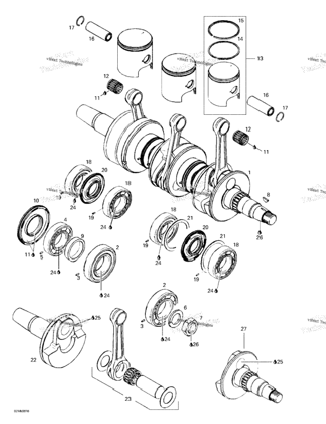 Crankshaft And Pistons