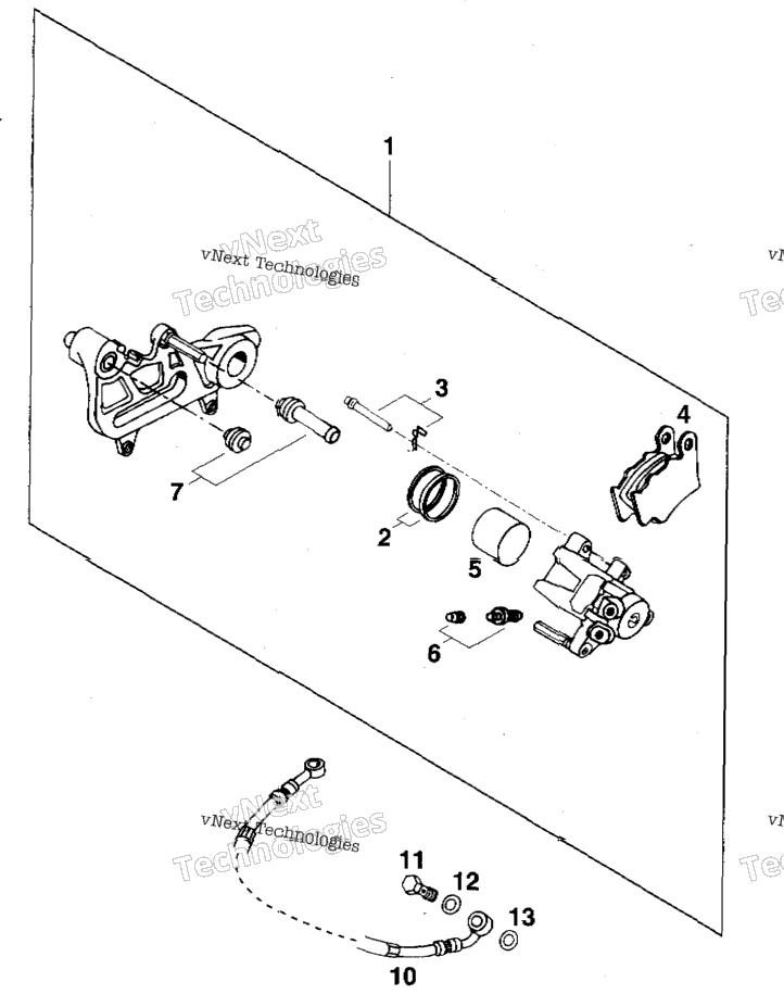 Brake Caliper Rear