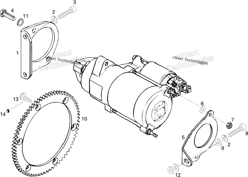 Electric Starter Bracket