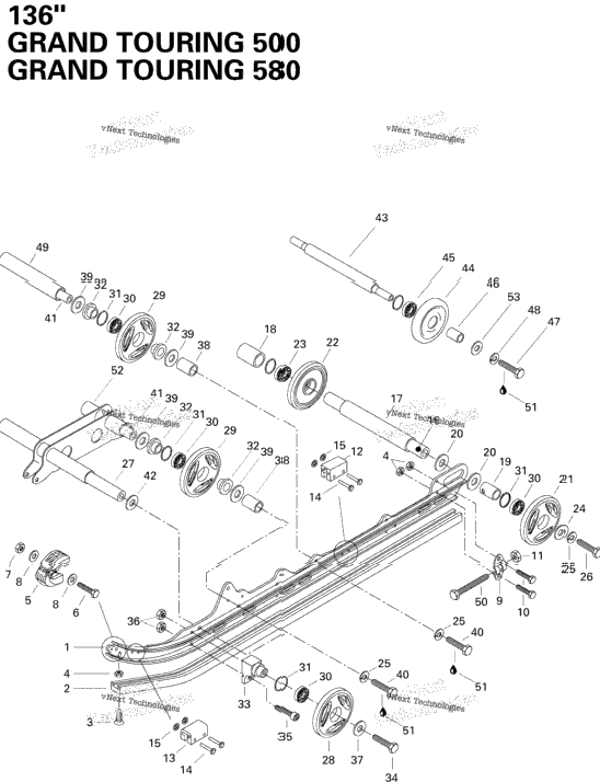 Rear Suspension 500, 580