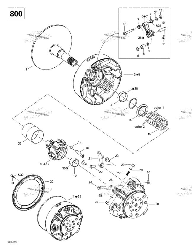 Drive Pulley (800)