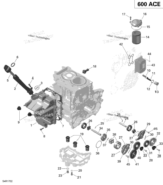 Engine Lubrication - 600 Ace
