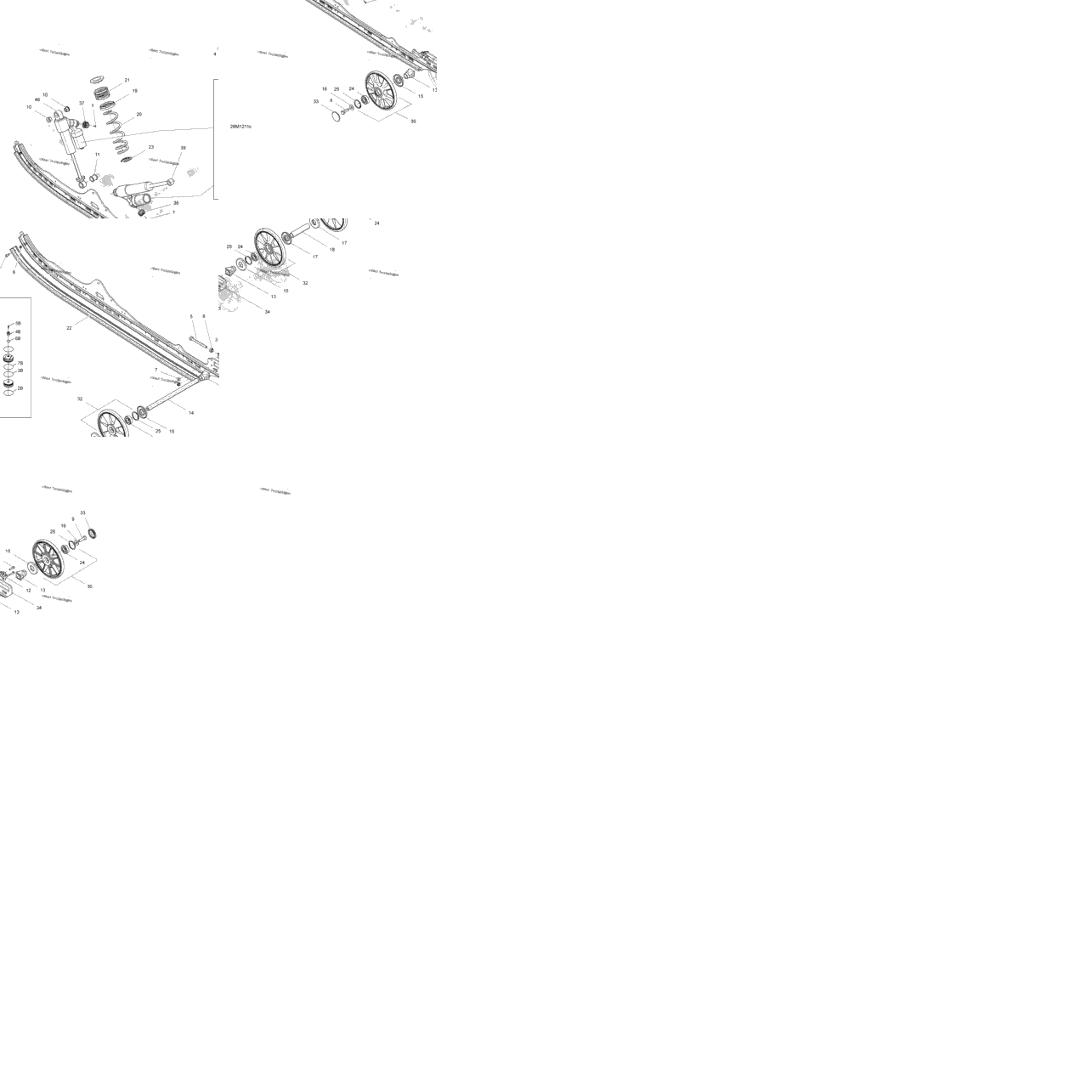 Rear Suspension Base 146,154,Shock