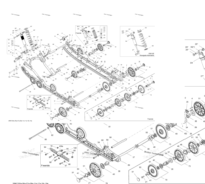 Rear Suspension Front Arm And Base 137"