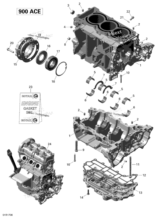 Crankcase - 900 Ace