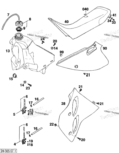 Tank, Seats,S.Covers
