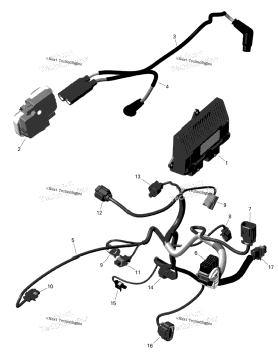 Rotax - Engine Harness And Electronic Module