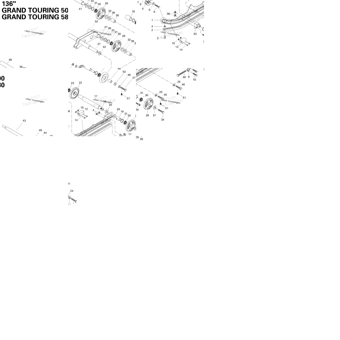 Rear Suspension 500, 580