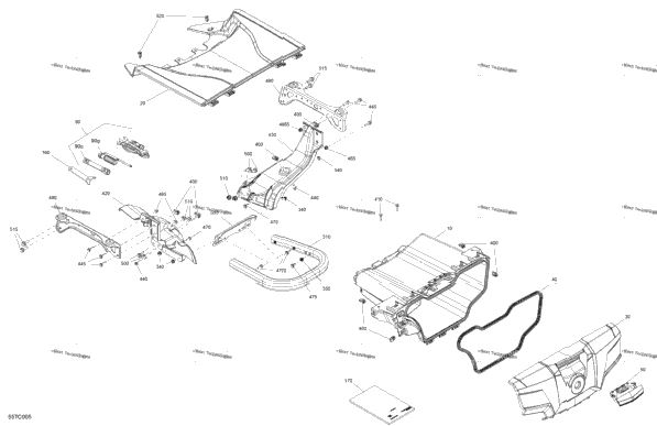 Body - Front Storage Tray