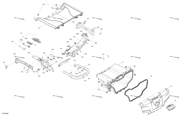 Body - Front Storage Tray