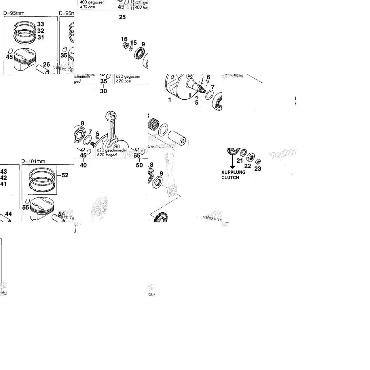 Crankshaft, Piston