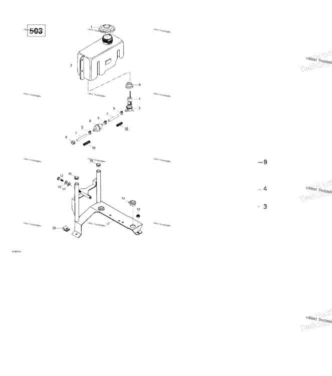 Oil Tank And Support (503)