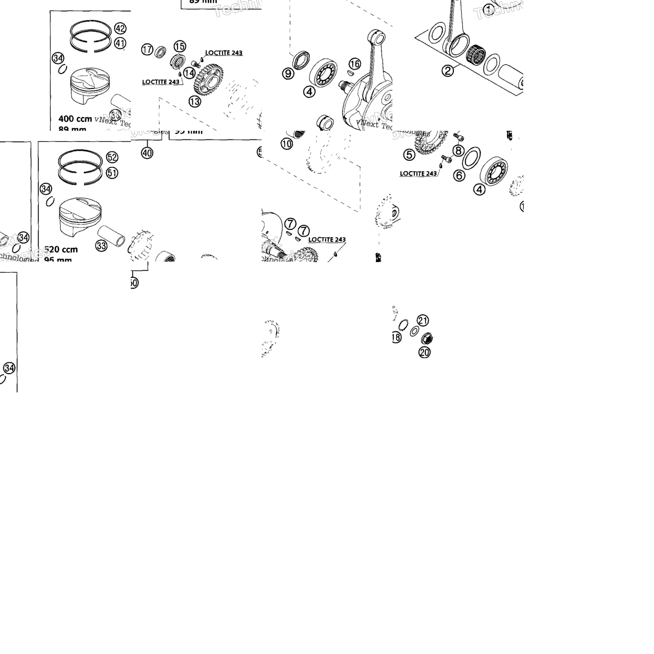 Crankshaft, Piston