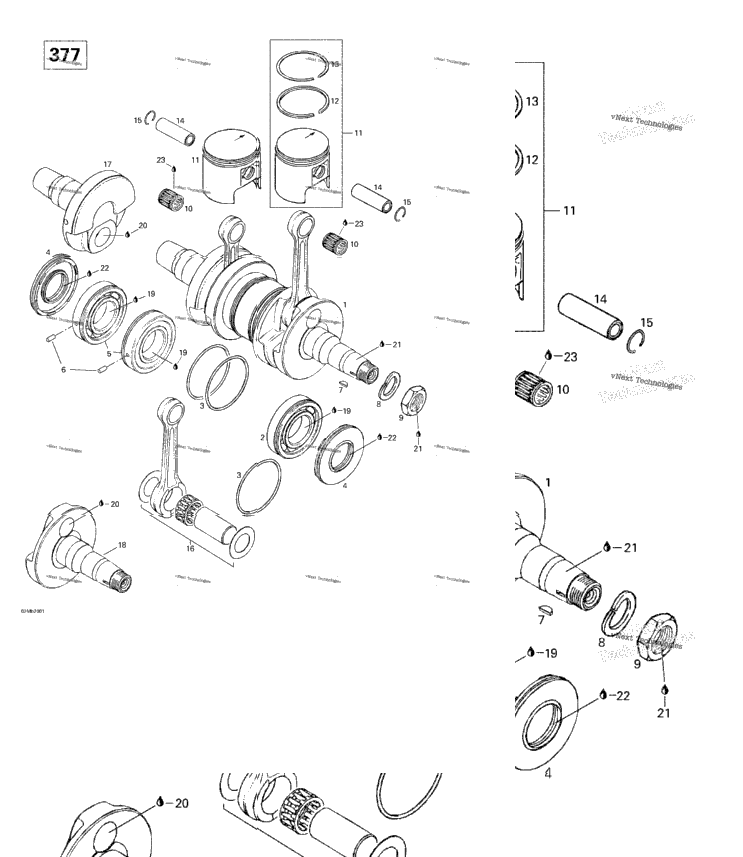 Crankshaft And Pistons (377)
