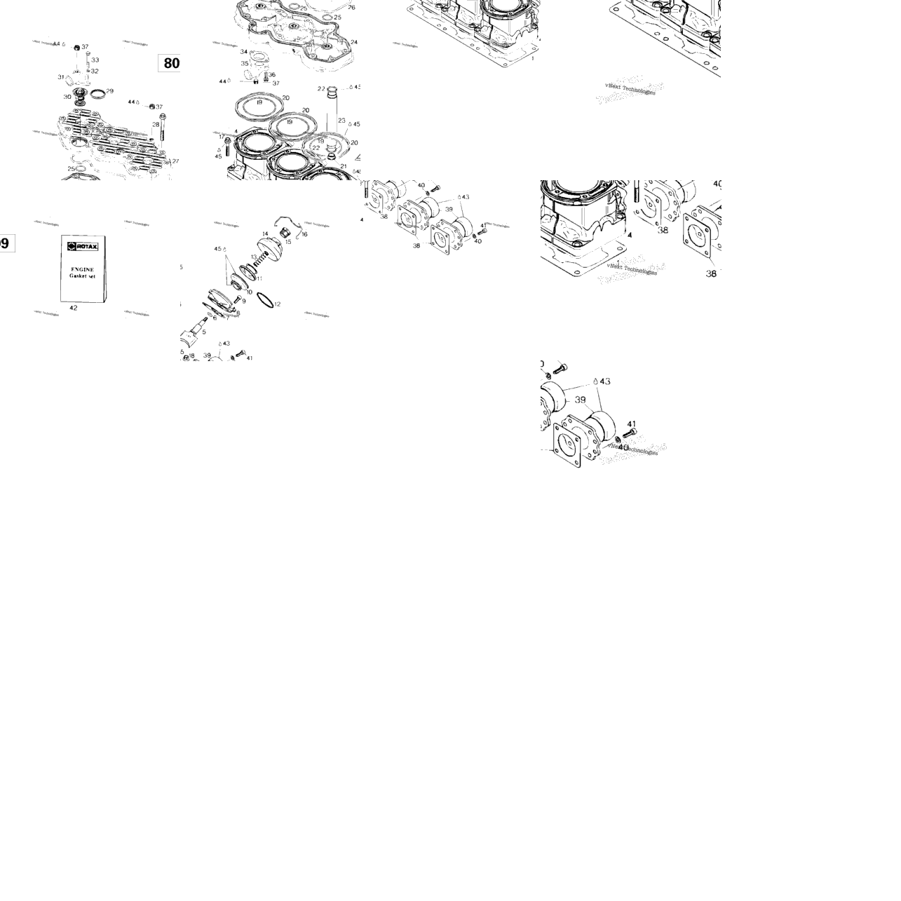 Cylinder, Exhaust Manifold (809)