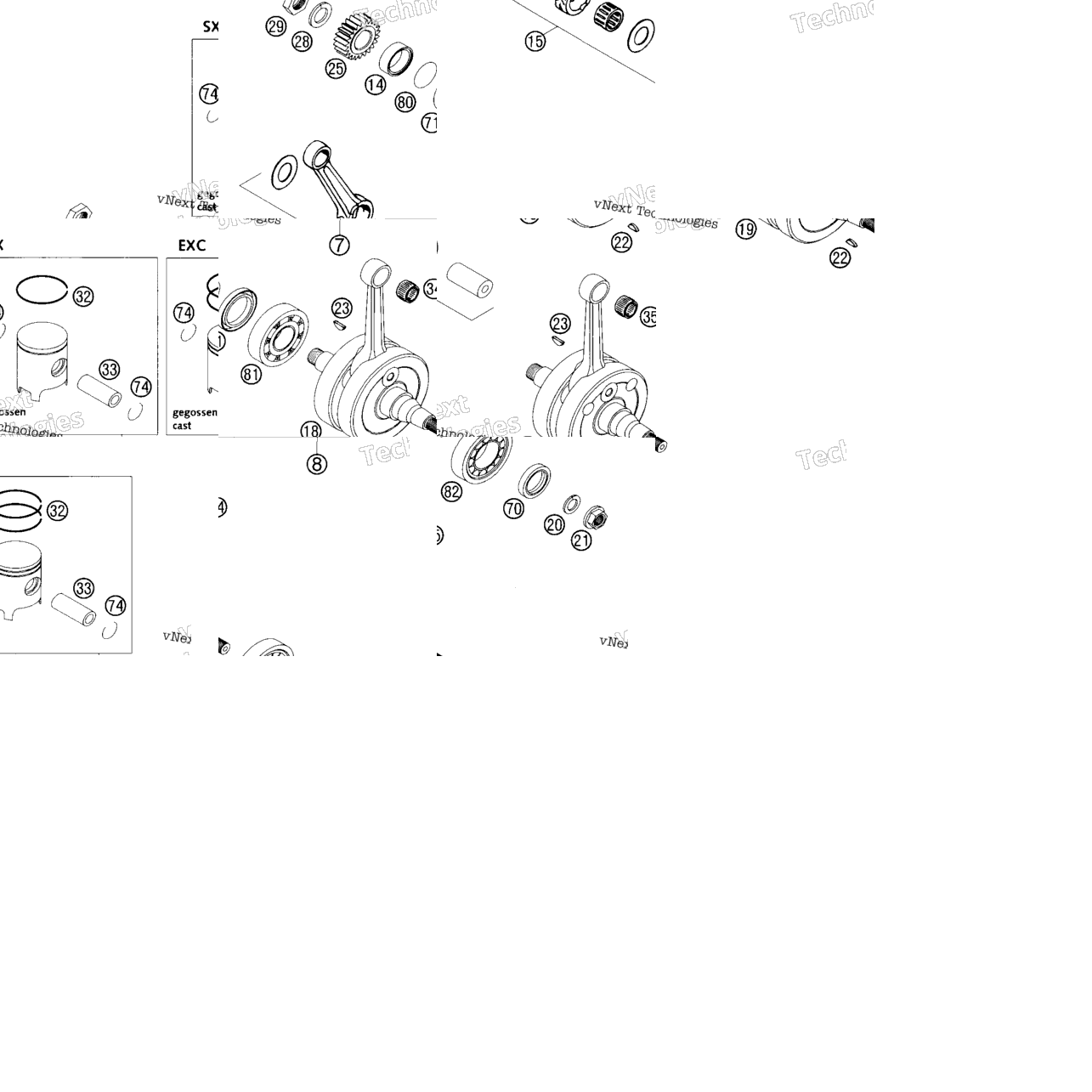 Crankshaft, Piston