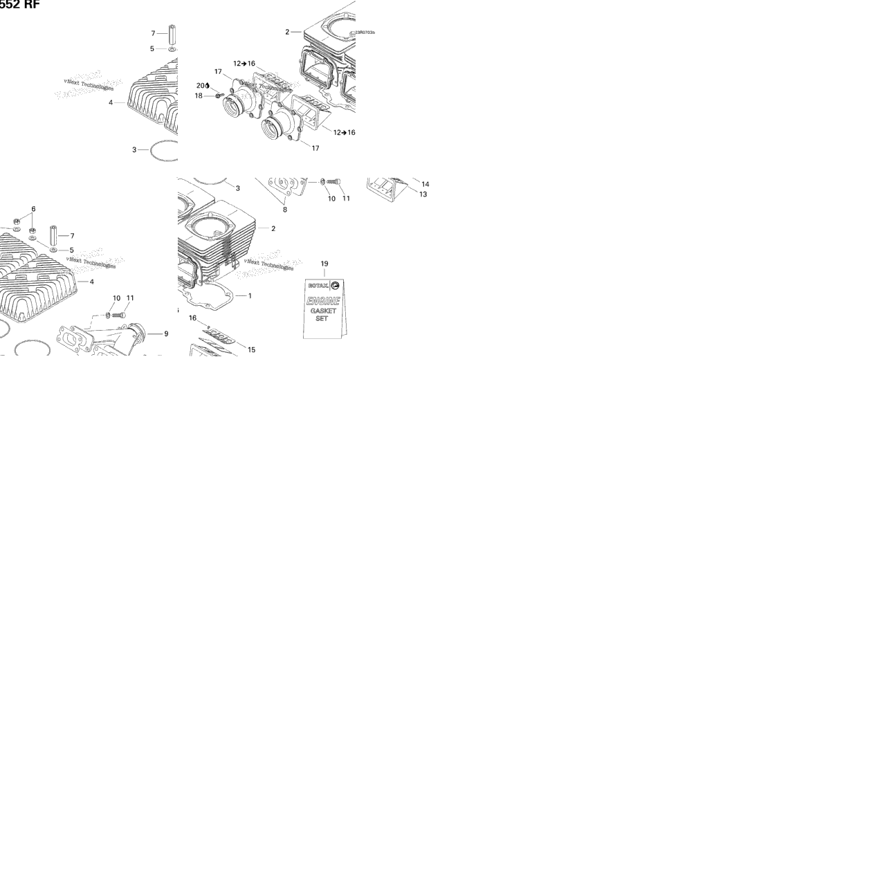 Cylinder, Exhaust Manifold And Reed Valve 2