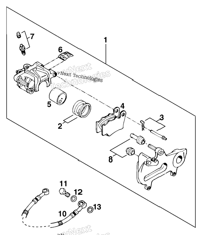 Brake Caliper Rear