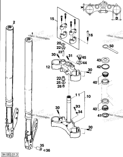 Front Fork White Power