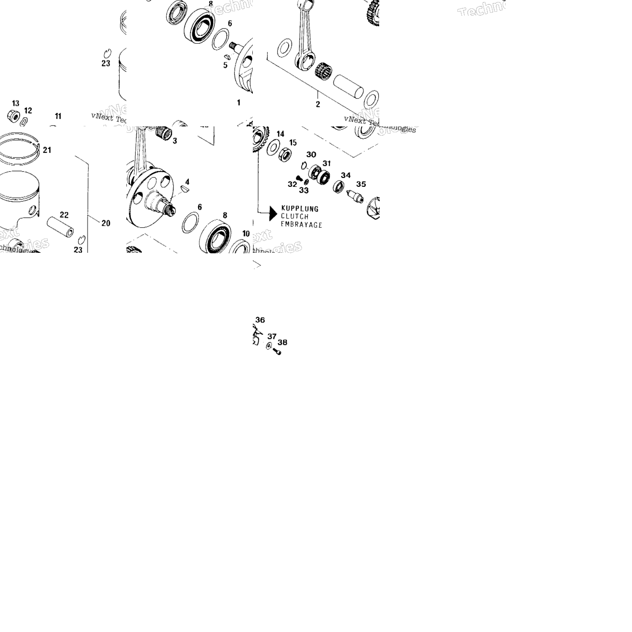 Crankshaft, Piston