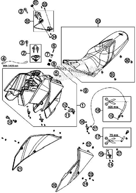 Tank, Seat, Cover